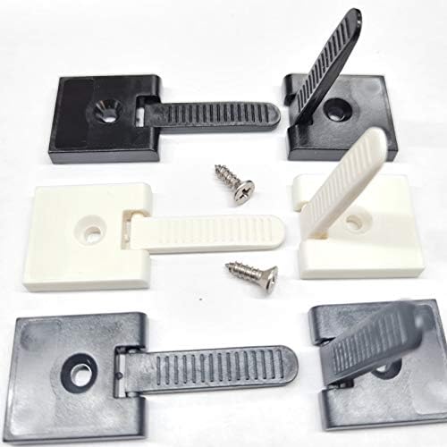 FlyEx 2x Griffe Fliegengitter Griff Klappgriff Kedergriff Fliegengitterfenster Insektenschutz Zubehör Fenster Türen Spannrahmen (Schwarz- 2x Kedergriff) Schwarz- 2x Kedergriff