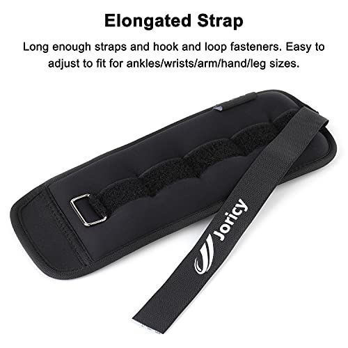 Joricy JP-ANKLEWEIGHT001-3LBBLACK Ankle Weights, Wrist Leg Arm Weights For Women Men Kids With Adjustable Straps, Strength Training Weighted thumb #2