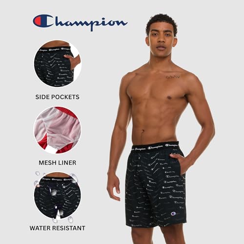 Short de bain homme séchage rapide anti-irritation doublure maille 17,8cm