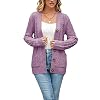 Womens Cardigan Sweaters Cable Knit Sweater 2026 Fall Winter Chunky Open Front Button Down Coats with Pockets