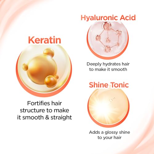 BBlunt Advanced Smoothening Serum Cream with Keratin & Hyaluronic Acid - 200 ml | Makes Hair Frizz-Free & Straighter | Deeply Nourishes | Adds Spectacular Shine | For Men & Women - Image 4