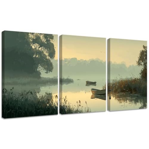 Kit Diamond Painting Adulte Complet Carré 30x40cm - Lot 3 Broderie Diamant Paysage Point de Croix