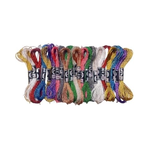 Redsea 22 Pcs Metallic Embroidery Thread Set Cover