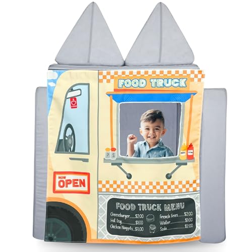 Image of Couch Swag Play Panel for Childrens Foam Sofa Kids Couch (Food Truck)