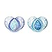 Tommee Tippee Closer to Nature Everyday Pacifier, BPA-Free, Bottle Shapped Nipple, Pink, 6-18 Months, 2 Count (Designs May Vary)