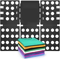 BoxLegend Faltbrett für T-Shirts & Kleidung, Strapazierfähiges Wäschefaltbrett aus Kunststoff, Schneller & Ordnungssparen, Schwarz