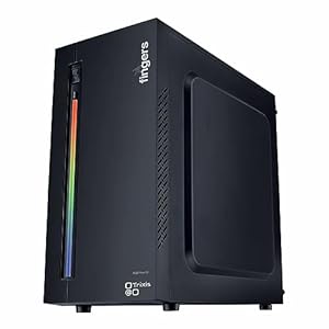 Trixis Fire 5514 Desktop PC, i5 4th Generation CPU, H81 Motherboard, 8GB DDR3 RAM,512GB, SSD and Pre-Installed Basic Software – Black