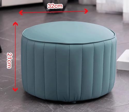 Petit tabouret moderne vert clair 32x21cm pour enfants et salon - 3