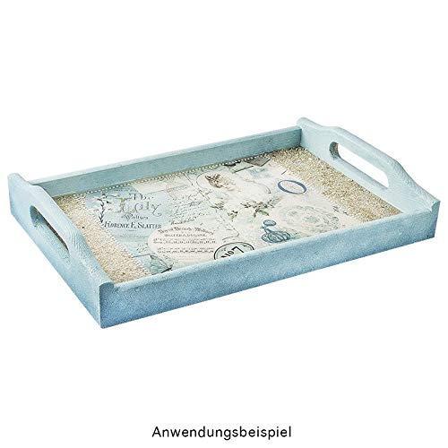 Holztablett Ideen mit Herz – unbehandelt, 30 x 20 x 5 cm