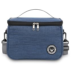 BALIGO Bolsa Termica Porta Alimentos 6.4L, Bolsa C...: [ 1. Interior ] : gracias a la avanzada película de aluminio de copos de nieve y la tecnología de laminación de doble capa, el Bolsa Termica tiene mejores efectos de aislamiento térmico y aislamiento en frío. [ 2. Capa intermedia ] : la esponja de ai...