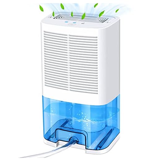DDVIVAL Dehumidifier with Drain Hose, 2000ml Small Dehumidifiers, Portable Air Dehumidifiers (650 sq. Ft) for Rv Kitchen Camper Basement Bathroom Bedroom Garage Home with (68oz) Water Full Tank Auto-off1