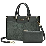 LOVEVOOK Purses and Handbags for Women,Stylish Tote Shoulder Satchel Bag PU Leather Crossbody Top Handle Bags with Zipper