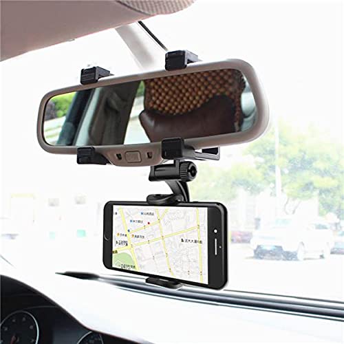 TJOM Plastic Ultimate Car Rear View Mirror Mount Stand - Anti Shake Fall Prevention | 360 Degree Rotation | Anti-Vibration Pads |Adjustable Car Mount Holder Supports Upto 6.5 inches Mobiles (B09J6FRF9L) Amazon Price History, Amazon Price Tracker