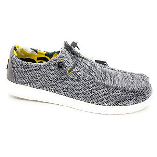 Rhapsody Mocassino Allacciato Uomo Tessuto Grigio