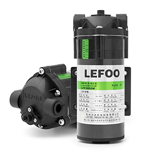 Lefoo 36V Dc Water Pressure Pump 800Gpd 70Psi Ro Diaphragm Pump For Home Water Transfer Pressure Booster Camper(3/8"Npt) #TOP23