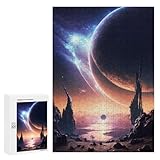 Taille et matériau : puzzle en bois Taille : 300 pièces (38 x 26 cm) ; 500 pièces (52 x 38 cm), 1000 pièces (75 x 50 cm) ; recommandé pour les adultes et les enfants à partir de 12 ans.