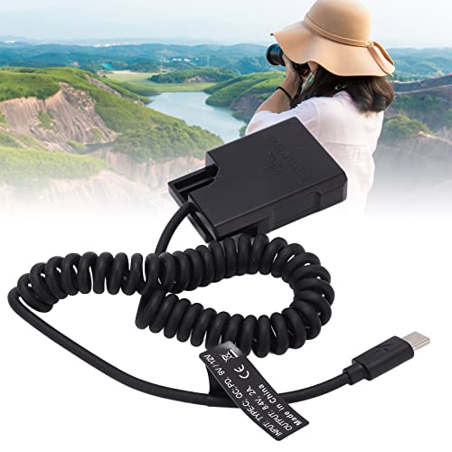 ENEL14 Dummy Battery, 35?90cm Cable TypeC 9V/12V, Latest Decoded 8.4V 2A Dummy Battery for Digital Camera for D5600 D5500 D5300