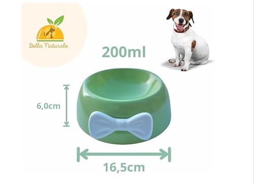 Comedouro Pote Ceramica Laço Pequeno 200ml Caes Gatos (Cinza)