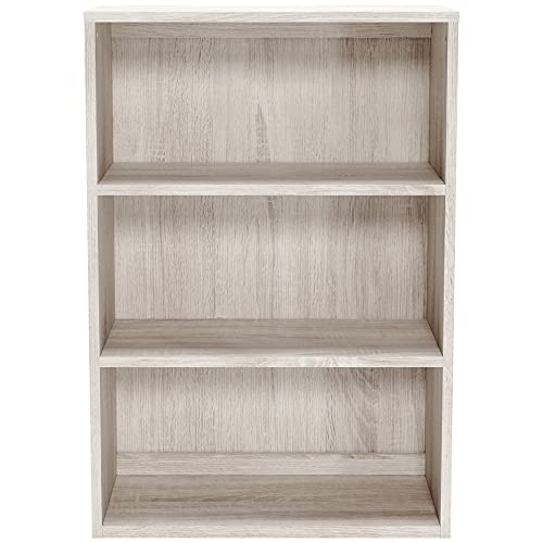 Signature Design By Ashley Dorrinson Modern Farmhouse 36" Bookcase With 2 Adjustable Shelves, Whitewash #TOP2