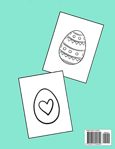 The Real Great Big Easter Egg Coloring Book for Kids Ages 1-4: 50 Unique Easter Egg Designs for Preschool & Toddlers, Easy and Fun - Best Gift for Boys & Girls image 4