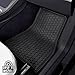 Floor Mats for Ford Fiesta 2011-2019 Sedan/Hatchback |Base, SE, S, ST, SEL SES, Titanium| All Weather Rubber Set Black Anti-Slip Flex