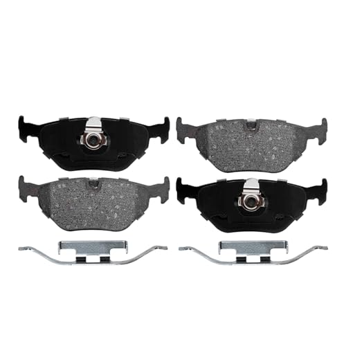 Image of Detroit Axle - Brake Kit for E39 97-03 BMW 528i 01-03 525i Disc Brakes Rotors 1997 1998 1999 2000 2001 2002 2003 Ceramic Brake Pads Front and Rear Replacement