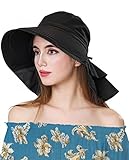 SPOTFISH Sun Hat for Women SPF 50+ UV Protection Hiking Hat with Neck Flap Bucket Hat Fishing Hat (B