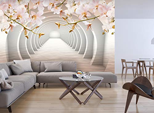Wandmotiv24 Foto Murale Tunnel di fiori d'arancio