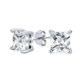 Brillante corte de zirconia cúbica añadir un toque de brillo seguro que se convertirá en uno de los favoritos en su colección. Delicados y elegantes tachuelas brillantes, cesta geométrica de cz de 4 puntas encasamada en plata de ley .925 son unisex