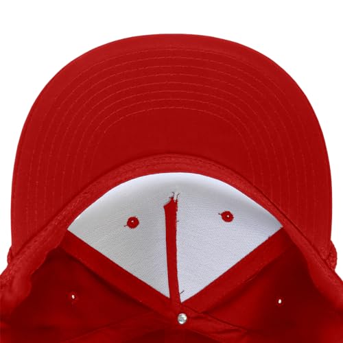 Snapback 5 panneaux DECKY en coton structuré gris à profil haut