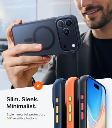 Image of TORRAS Shockproof Case for iPhone 17 Pro Max | Mil-Grade Protection | Fit for MagSafe | Translucent Cover Anti-Fingerprint&Scratch | Camera Control | Premium Imported | Guardian.M 6.9'' Black