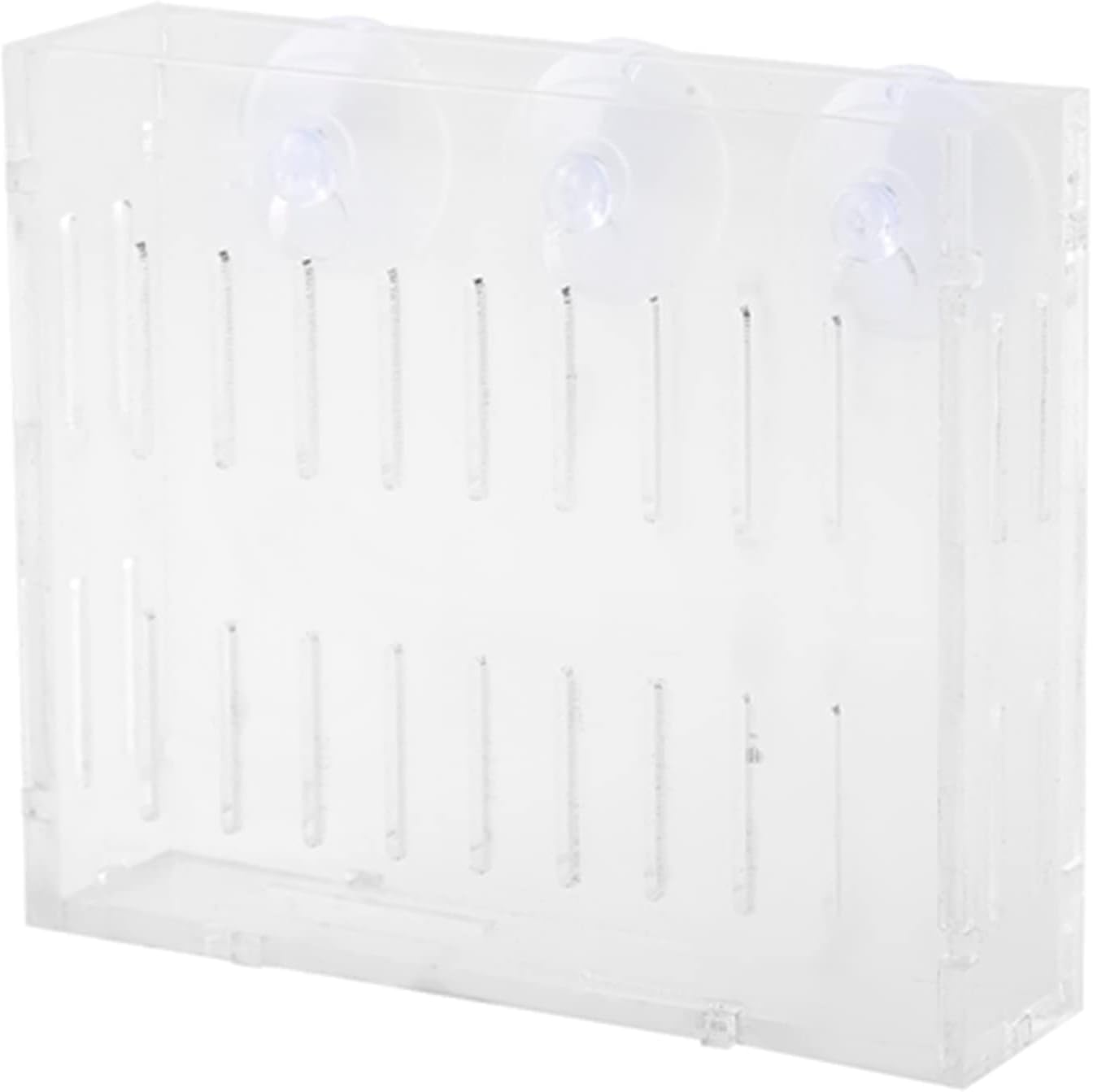 Aquarium Plant Holder - Acrylic Aquatic Plant Cups - Aquatic Plant Pot with Suction Cups & Holes - Decorations for Fish Living Fish Shrimp