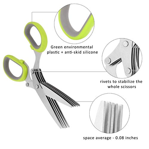 Flameer A Cozinha Resistente De 5 Séries Que Cozinha Scissor O Cortador Vegetal De Aço Inoxidável