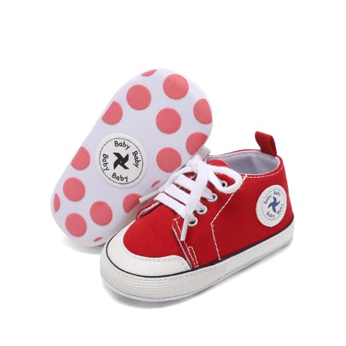 Image of BEIDI Baby Girl Boy Shoes 0-18 Months,Infant Unique Essentials Gifts,Unisex Newborn Doll Slip-on Soft Sole High-top Frist Walking Sneakers
