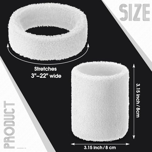 Football High Socks Arm Bicep Bands Wrist Sweatbands Set Scrunch Extra Long Socks Thick Cotton Wristband for Sports Youth Adult4