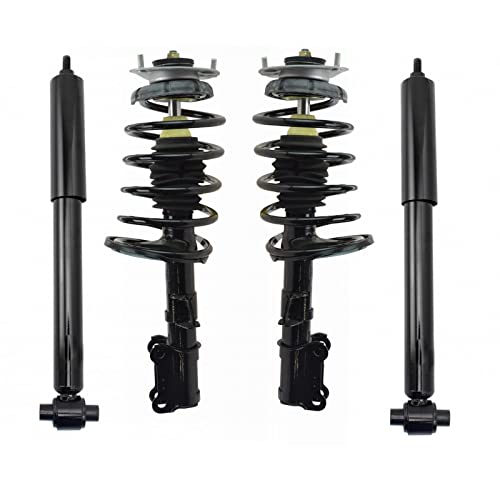 Image of TRQ Front and Rear Complete Strut Assembly & Shock Absorber Kit Complete Strut & Coil Spring Assembly Compatible with 2001-2009 Volvo S60 1999-2006 S80 2001-2007 V70