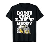 Für Männer und Frauen, die im Lager arbeiten und Gabelstapler fahren.