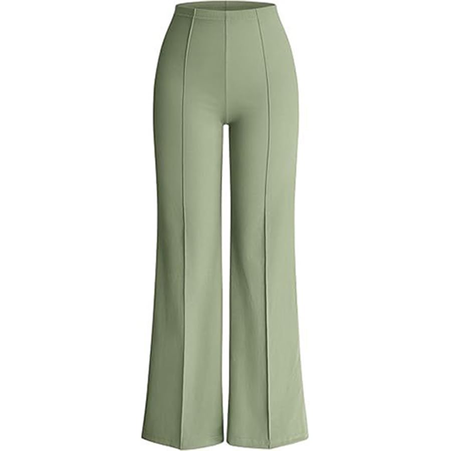 ZUOLAIYIN Pantalones rectos para mujer de cintura alta, holgados, informales, con caída ancha, Doulv, M