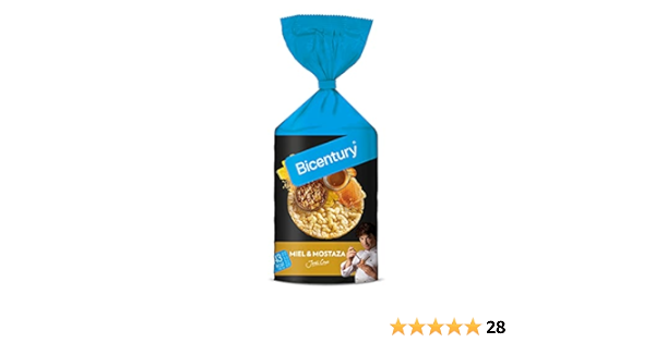 BICENTURY - Tortitas Sabor Miel Y Mostaza