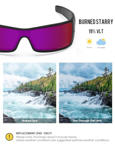 Image of BLAZERBUCK Anti-salt Polarized Replacement Lenses for Oakley Batwolf OO9101 Sunglass