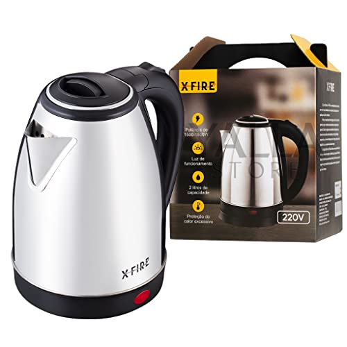 Chaleira Elétrica Xfire 220V 2 Litros Jarra Aço Inoxidável