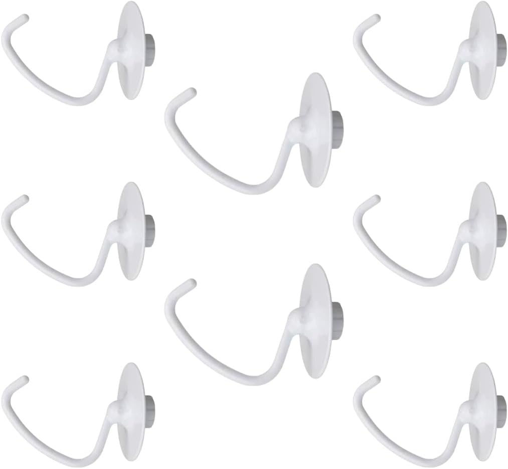 Replacement Part for Stand Mixer Coated 4.5 QT Dough Hook for,K45DH,SAW10674618 8-PACK Universal Repair Solution Replacement Component Home Appliance Upgrade Fix Solution