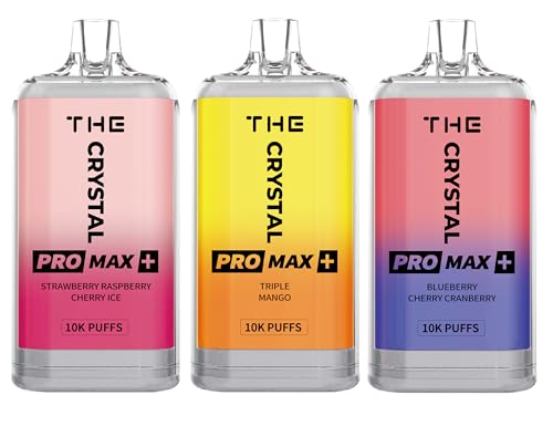 Disposable Vape, Pack of 3 10K Puffs, Prefilled Fruit Flavours Rechargeable Vape Pens,E Cigarette Vapes Nicotine Free (3 MIX)