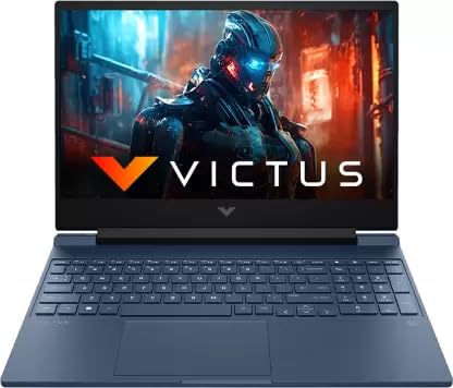 HP Victus 15 Intel Core i5 13th Gen 13420H – (16 GB/512 GB SSD/Windows 11 Home/6 GB Graphics/NVIDIA GeForce RTX 3050) 15-fa1327TX Gaming Laptop (15.6 inch, Performance Blue, 2.3 Kg, with MS Office)