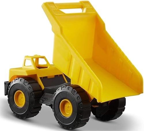 Image of Plastic Unbreakable Construction Big Size Dumper Building Engineering Friction Vehicle Truck Toy for Kids 3 + Years (Yellow) (Big Dumper)