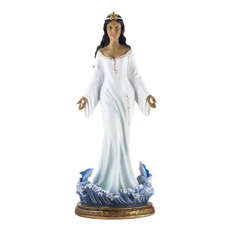 Figurine Yemaya Debout Blanche 58 cm de haut pour décoration intérieure