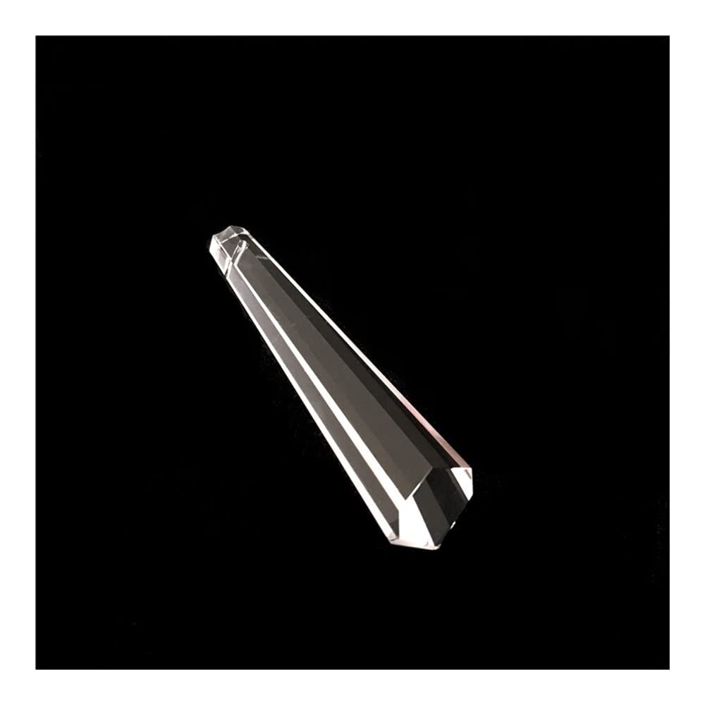 Juiyu 63Mm 10Pcs Chandelier Crystal Prisms Pendants 63Mm/76Mm Hexagon Drop Glass Icicle Crystal Prism Pendant Chandelier Garland Part Crystals Lighting Lamp Replacement Parts (Color : )