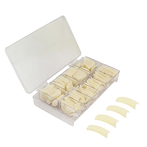 500 pcs French Long Acrylic False Artificial TRANSPARENT Nail Art Tips-image-19