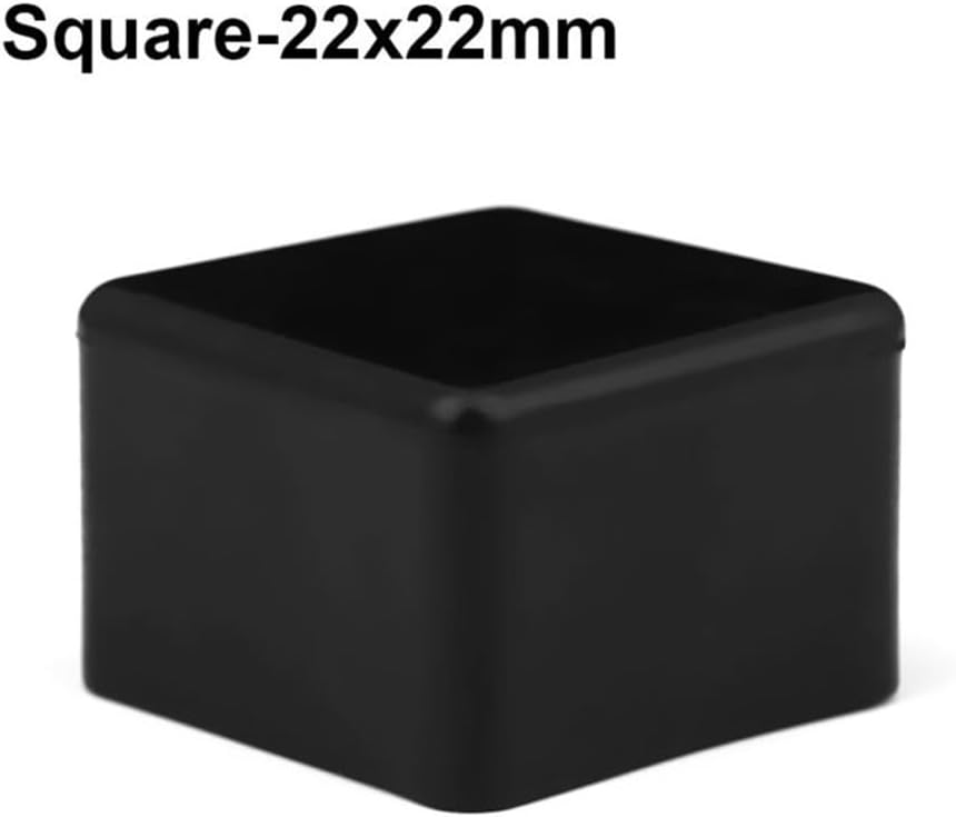 12 Pack Chair Leg Rubber Floor Protectors Floor Protectors Floor Protectors Noise Reducing Floor Protectors Black 22x22mm