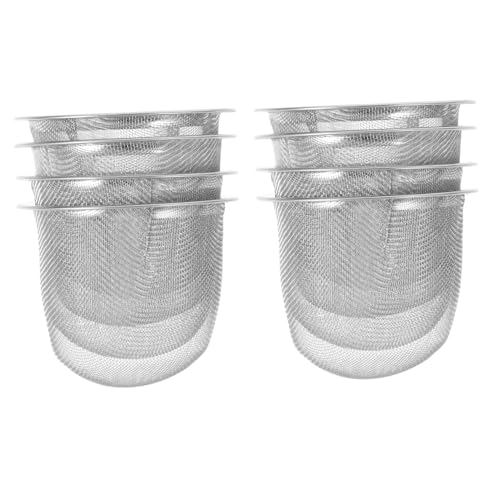 Mikinona Juego de 8 Filtros Metálicos para Té Suelto, Coladores de Acero Inoxidable 5,8 X 4 Cm, Ideales para Uso en Teteras y Preparación de Infusiones